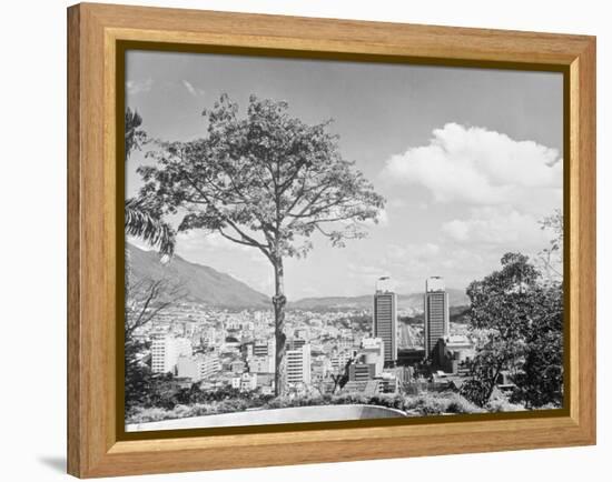 Distant View of Buildings of Caracas-null-Framed Premier Image Canvas