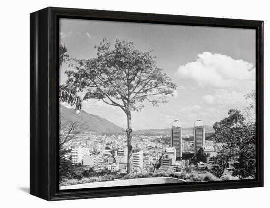 Distant View of Buildings of Caracas-null-Framed Premier Image Canvas