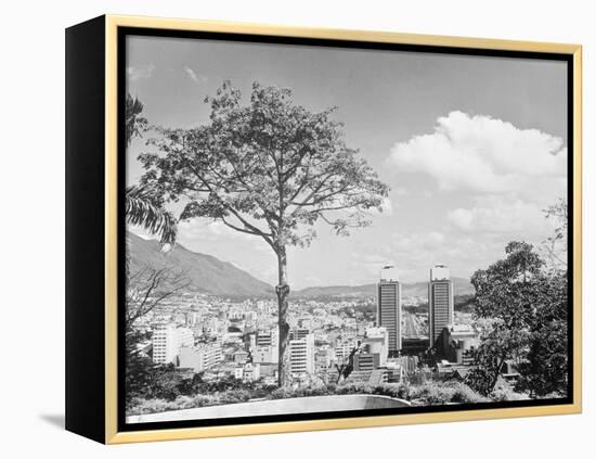 Distant View of Buildings of Caracas-null-Framed Premier Image Canvas