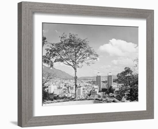 Distant View of Buildings of Caracas-null-Framed Photographic Print