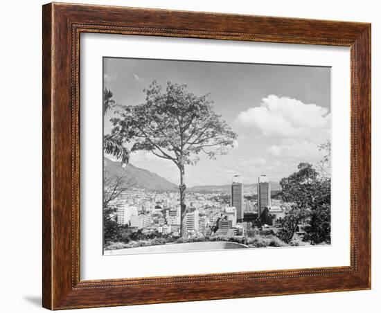 Distant View of Buildings of Caracas-null-Framed Photographic Print