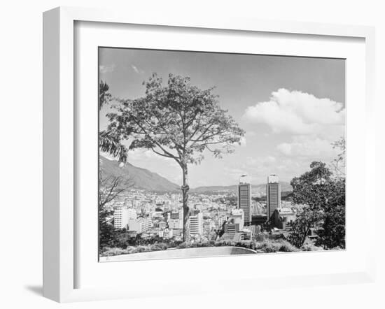 Distant View of Buildings of Caracas-null-Framed Photographic Print