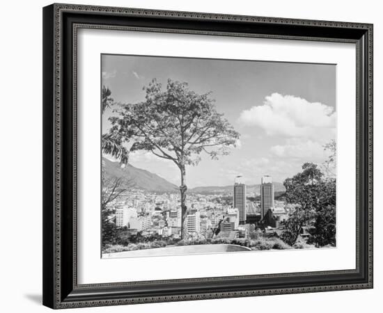 Distant View of Buildings of Caracas-null-Framed Photographic Print