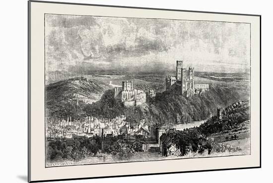 Distant View of Durham-null-Mounted Giclee Print