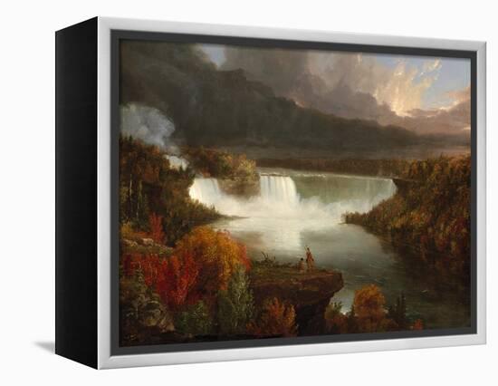 Distant View of Niagara Falls, 1830-Thomas Cole-Framed Premier Image Canvas