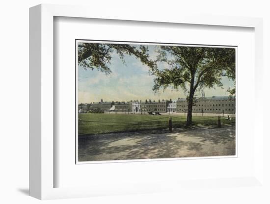 Distant View of the Royal Artillery Barracks at Woolwich, South-East London-null-Framed Photographic Print