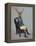 Distinguished Deer Full-Fab Funky-Framed Stretched Canvas