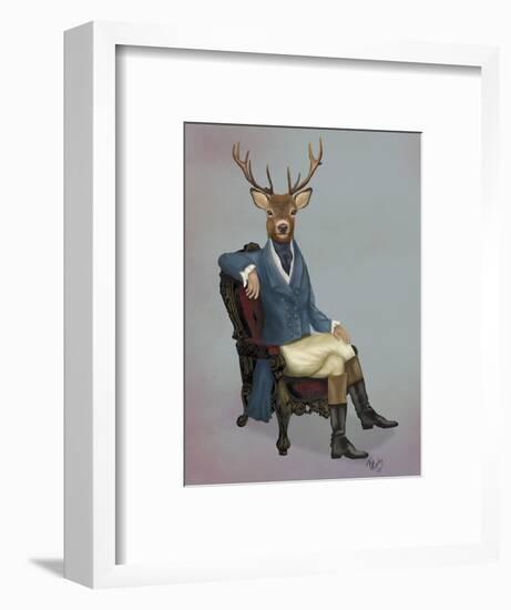 Distinguished Deer Full-Fab Funky-Framed Premium Giclee Print