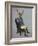 Distinguished Deer Full-Fab Funky-Framed Premium Giclee Print