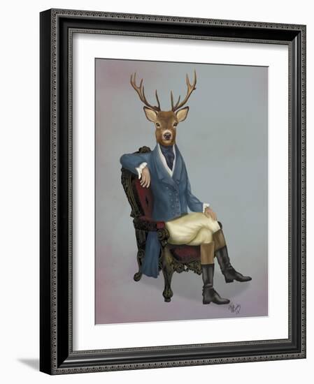 Distinguished Deer Full-Fab Funky-Framed Premium Giclee Print