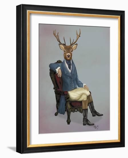 Distinguished Deer Full-Fab Funky-Framed Premium Giclee Print