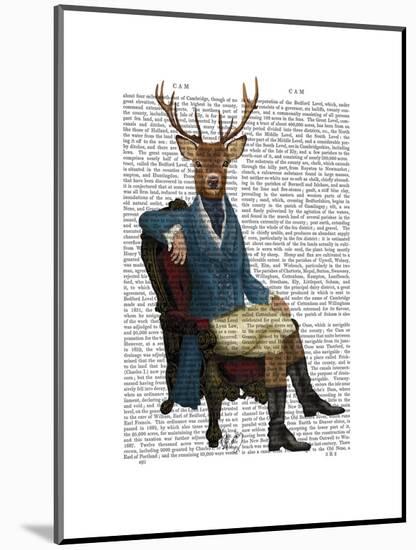 Distinguished Deer Full-Fab Funky-Mounted Art Print