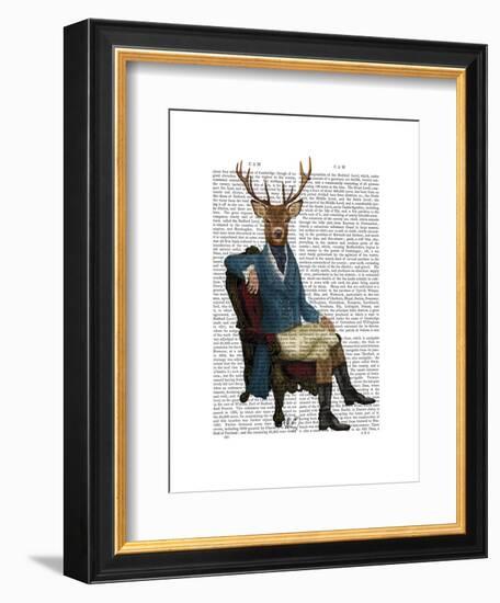 Distinguished Deer Full-Fab Funky-Framed Art Print