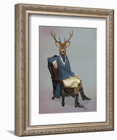 Distinguished Deer Full-Fab Funky-Framed Art Print