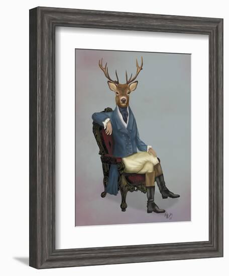 Distinguished Deer Full-Fab Funky-Framed Art Print