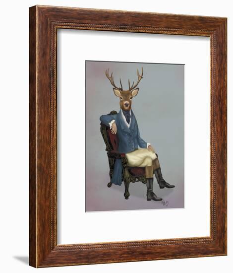 Distinguished Deer Full-Fab Funky-Framed Art Print