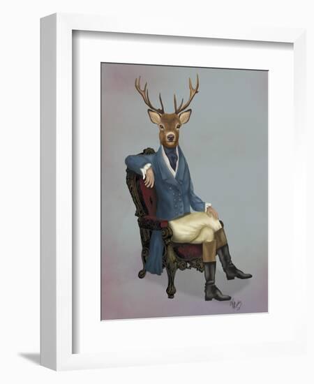 Distinguished Deer Full-Fab Funky-Framed Art Print