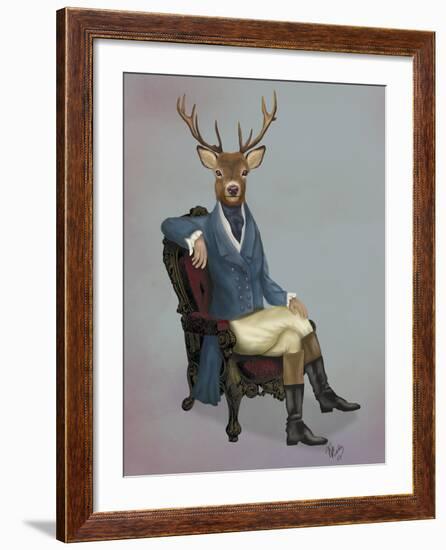 Distinguished Deer Full-Fab Funky-Framed Art Print
