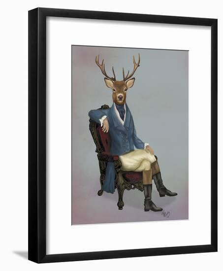 Distinguished Deer Full-Fab Funky-Framed Art Print