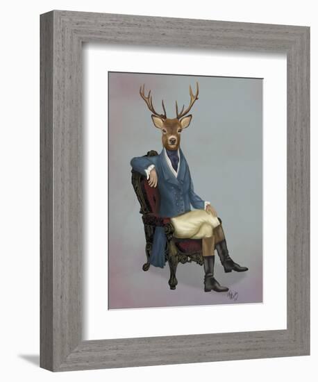 Distinguished Deer, Full-Fab Funky-Framed Art Print
