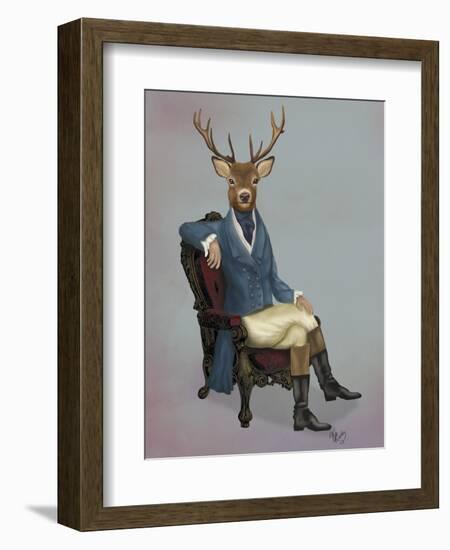 Distinguished Deer, Full-Fab Funky-Framed Art Print