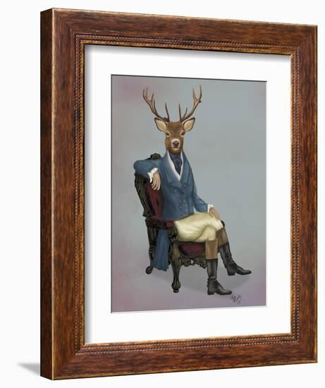 Distinguished Deer, Full-Fab Funky-Framed Art Print