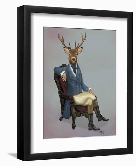 Distinguished Deer, Full-Fab Funky-Framed Art Print