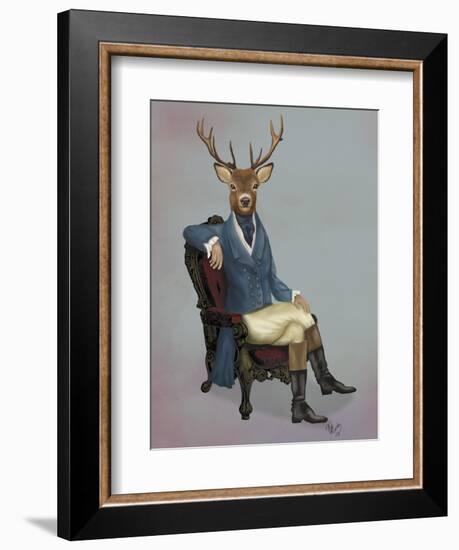 Distinguished Deer, Full-Fab Funky-Framed Art Print