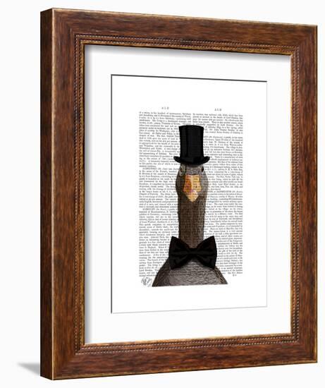 Distinguished Goose-Fab Funky-Framed Art Print