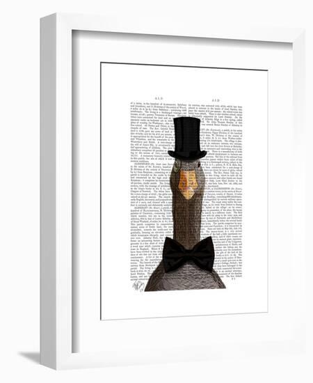 Distinguished Goose-Fab Funky-Framed Art Print