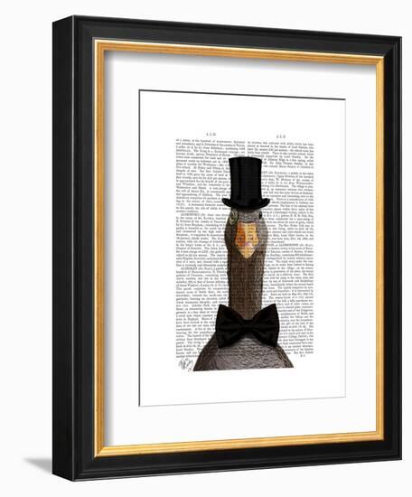 Distinguished Goose-Fab Funky-Framed Art Print