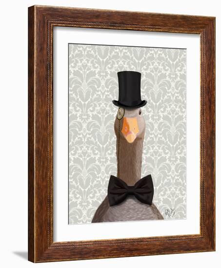 Distinguished Goose-Fab Funky-Framed Art Print