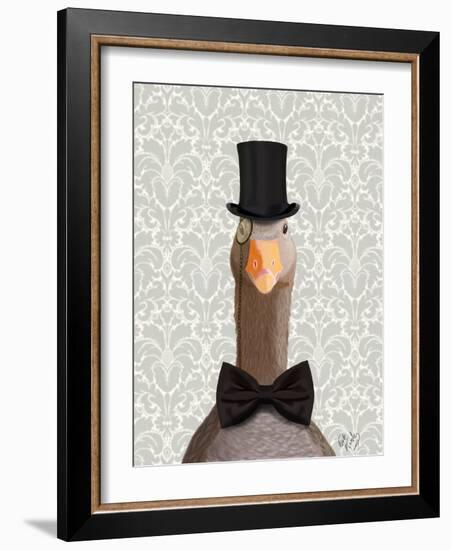 Distinguished Goose-Fab Funky-Framed Art Print