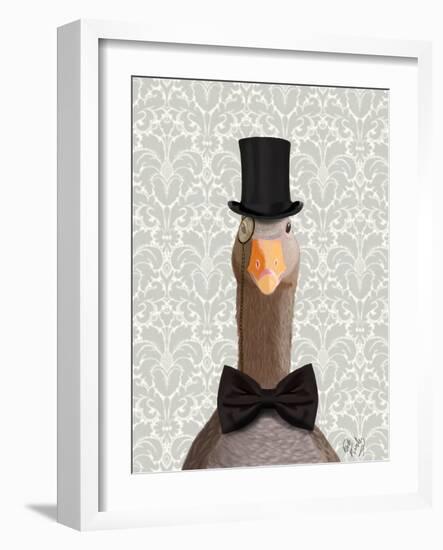 Distinguished Goose-Fab Funky-Framed Art Print