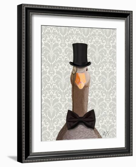 Distinguished Goose-Fab Funky-Framed Art Print