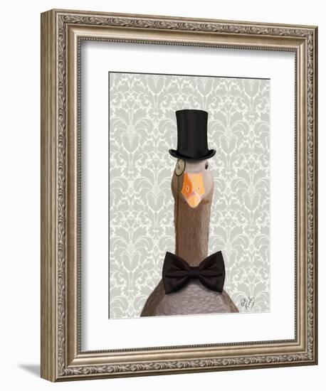 Distinguished Goose-Fab Funky-Framed Art Print