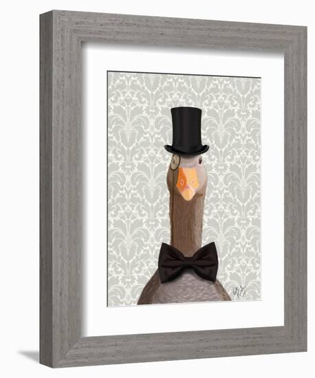 Distinguished Goose-Fab Funky-Framed Art Print