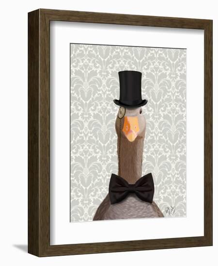 Distinguished Goose-Fab Funky-Framed Art Print