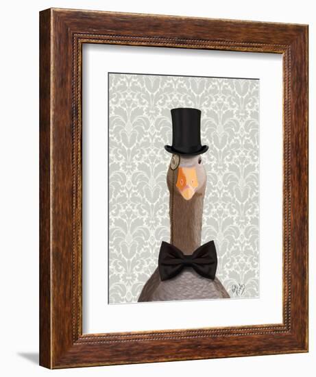 Distinguished Goose-Fab Funky-Framed Art Print