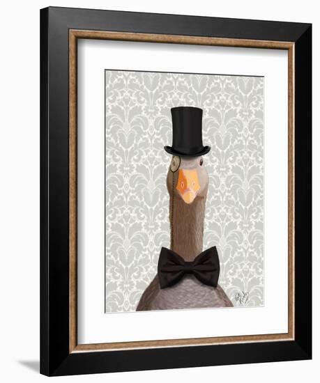 Distinguished Goose-Fab Funky-Framed Art Print