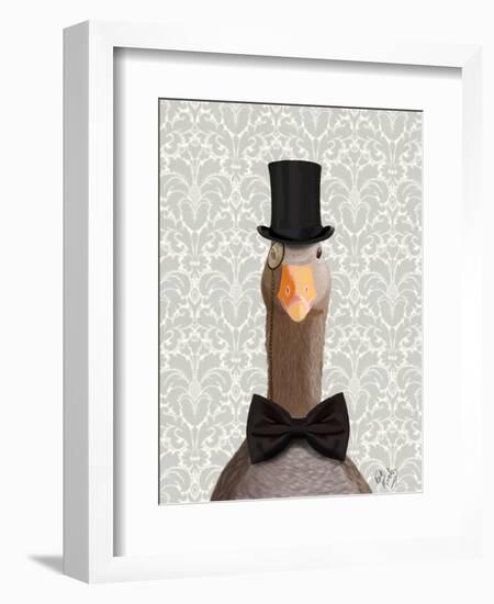 Distinguished Goose-Fab Funky-Framed Art Print