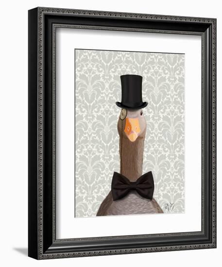 Distinguished Goose-Fab Funky-Framed Art Print