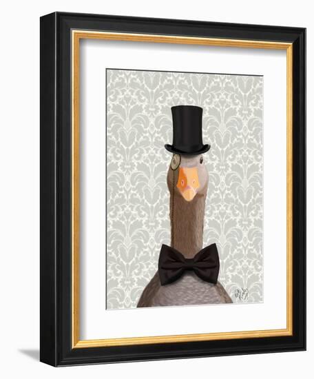 Distinguished Goose-Fab Funky-Framed Art Print