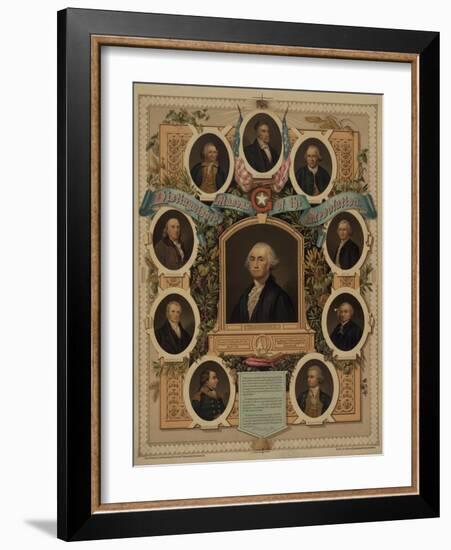 Distinguished masons of the revolution, 1876-American School-Framed Giclee Print