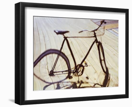 Distorted Image of a Bicycle-null-Framed Photographic Print