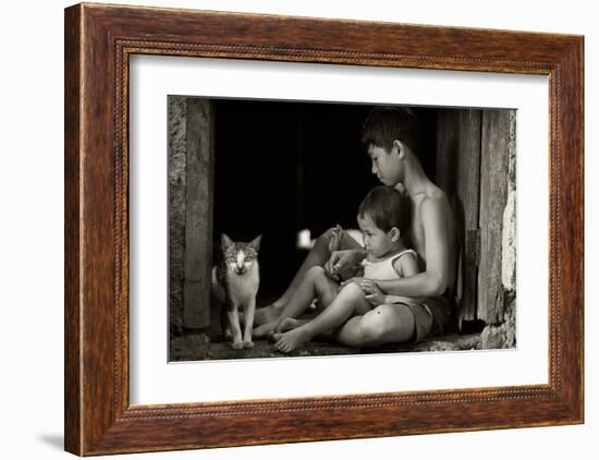 Distraction-null-Framed Art Print