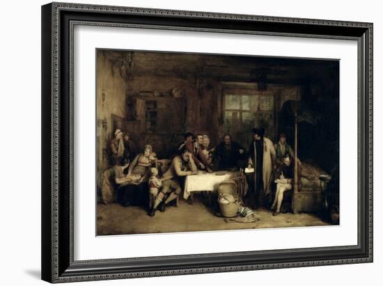 Distraining for Rent, 1815 (Panel)-Sir David Wilkie-Framed Giclee Print