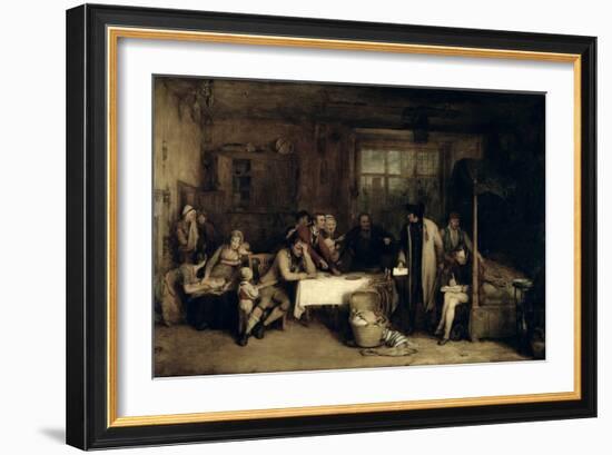 Distraining for Rent, 1815 (Panel)-Sir David Wilkie-Framed Giclee Print