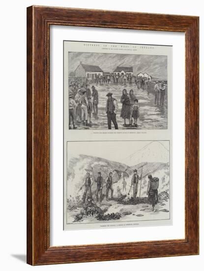 Distress in the West of Ireland-Aloysius O'Kelly-Framed Giclee Print