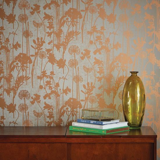 Distressed Fl Grey Metallic Copper Self Adhesive Wallpaper Distressed Fl Grey Metallic Copper Self Adhesive Wallpaper Home Accessories